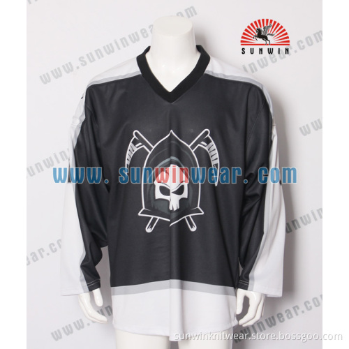 2017 Custom made ice hockey jerseys sublimation/tackle twill/embroidered hockey custom hockey jersey